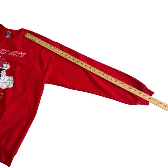 Kansas City Chiefs Swifties Sweatshirt Double Sided Red Taylor Swift Sz XL - Picture 6 of 10